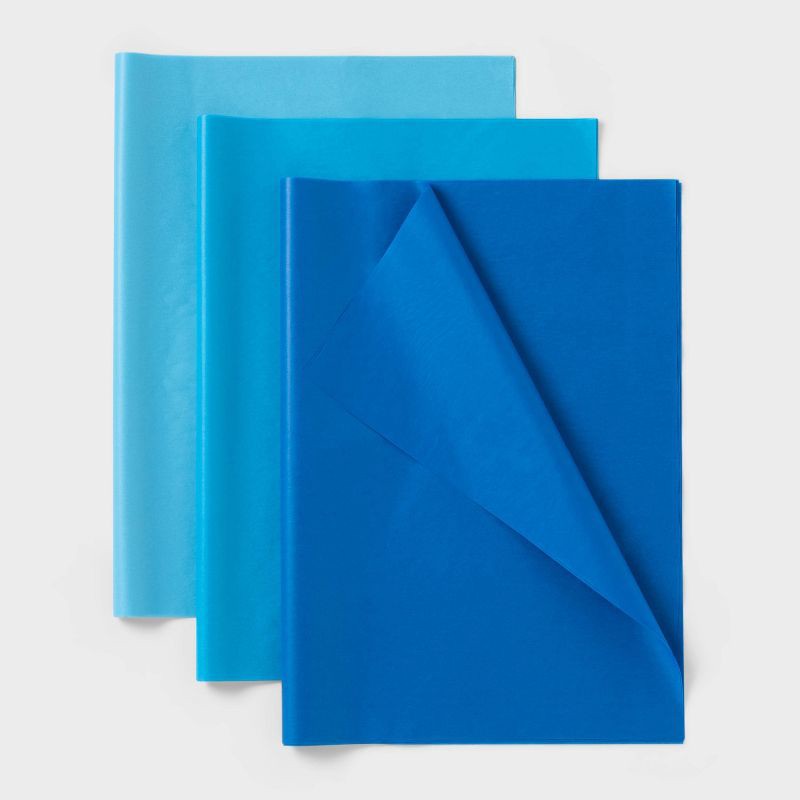 slide 1 of 3, 20ct Tissue Paper Blue - Spritz™, 20 ct