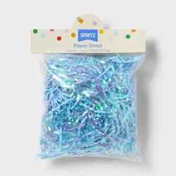 1.5oz Iridescent Paper Shred Filler Blue - Spritz™