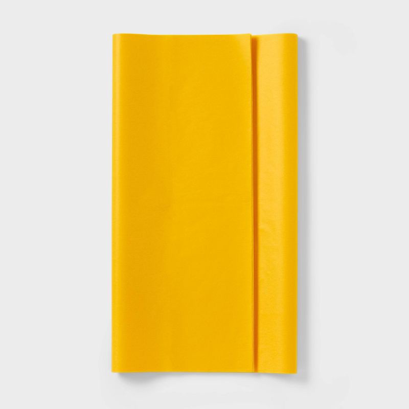slide 1 of 2, 8ct Tissue Paper Yellow - Spritz™: Solid Gift Packaging for All Occasions, Easter, 16.5" x 24", 8 ct
