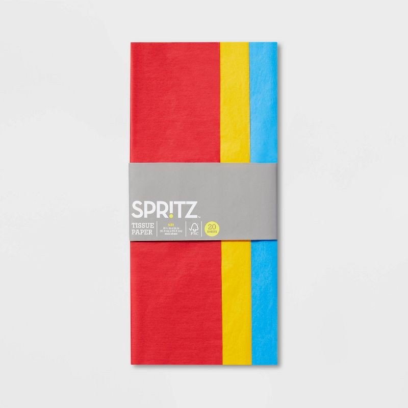 slide 3 of 3, 20ct Banded Tissue Paper - Spritz™, 20 ct