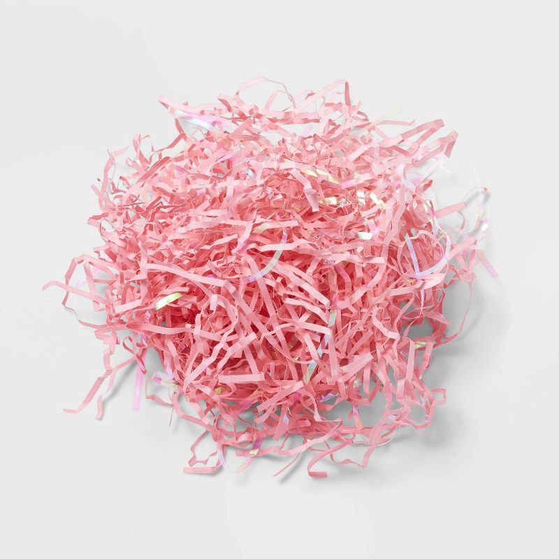 slide 3 of 3, Valentine's Day 1.5oz Shred Shredded Filler Iridescent Pink - Spritz™, 1.5 oz