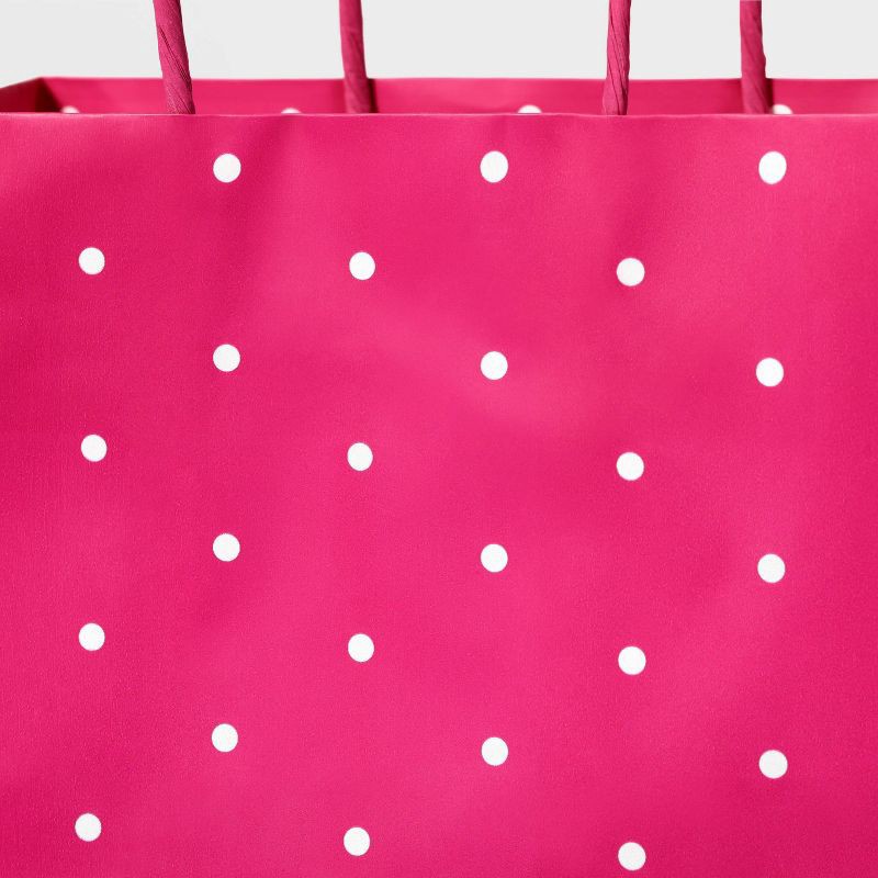 slide 3 of 3, Small Dot Print Bag Pink - Spritz™, 1 ct