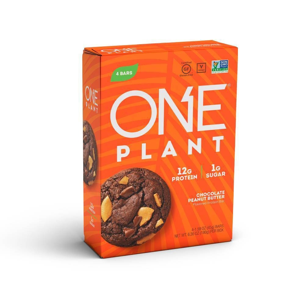 slide 1 of 4, ONE Bar Plant Protein Bar - Chocolate Peanut Butter - 4ct, 4 ct