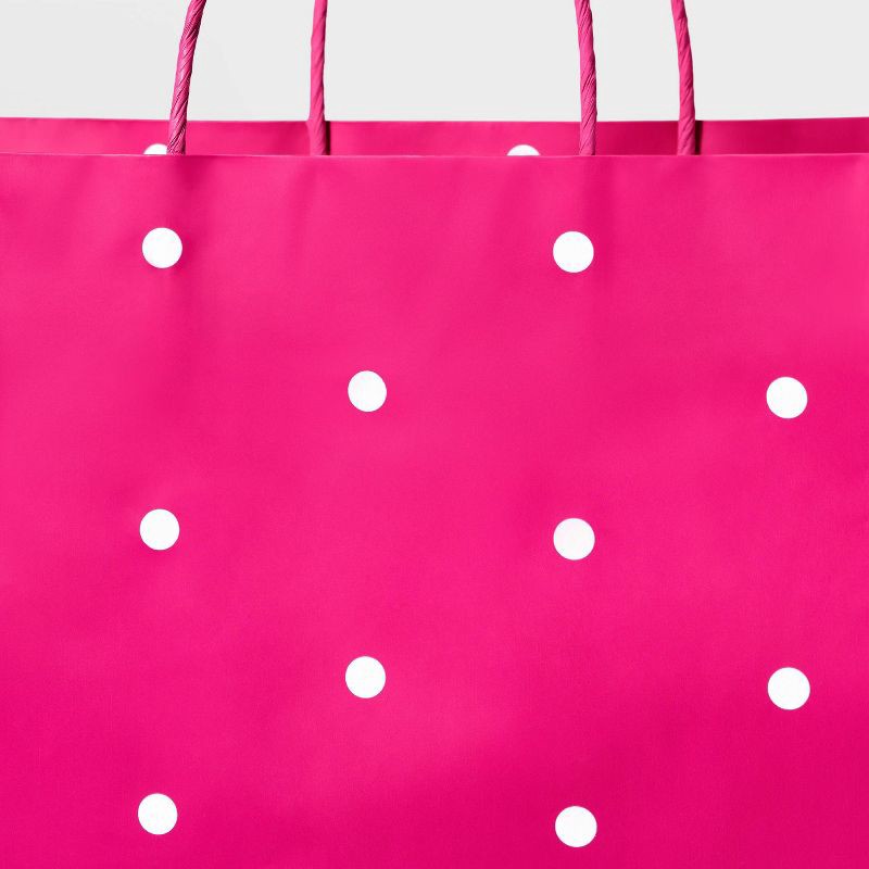 slide 3 of 3, XLarge Dotted Bag White/Pink - Spritz™, 1 ct
