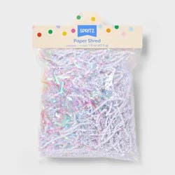 1.5oz Iridescent Paper Shred Filler White - Spritz™