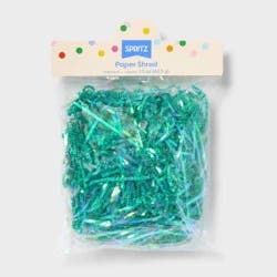 1.5oz Iridescent Paper Shred Filler Green - Spritz™