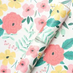 20 Sq Ft Floral Birthday Wrapping Paper - Spritz™