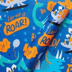 20 Sq Ft Dinosaur Kids'' Wrapping Paper - Spritz™