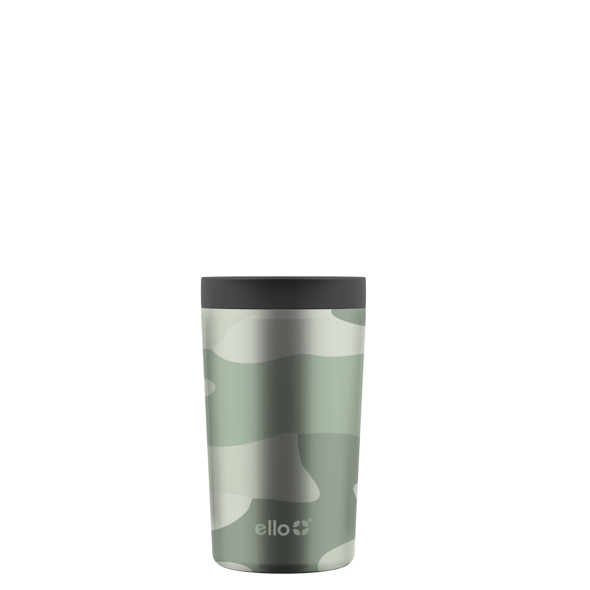 slide 1 of 4, Ello Jones Vacuum Insulated Stainless Steel Travel Mug Green Camo, 11 oz