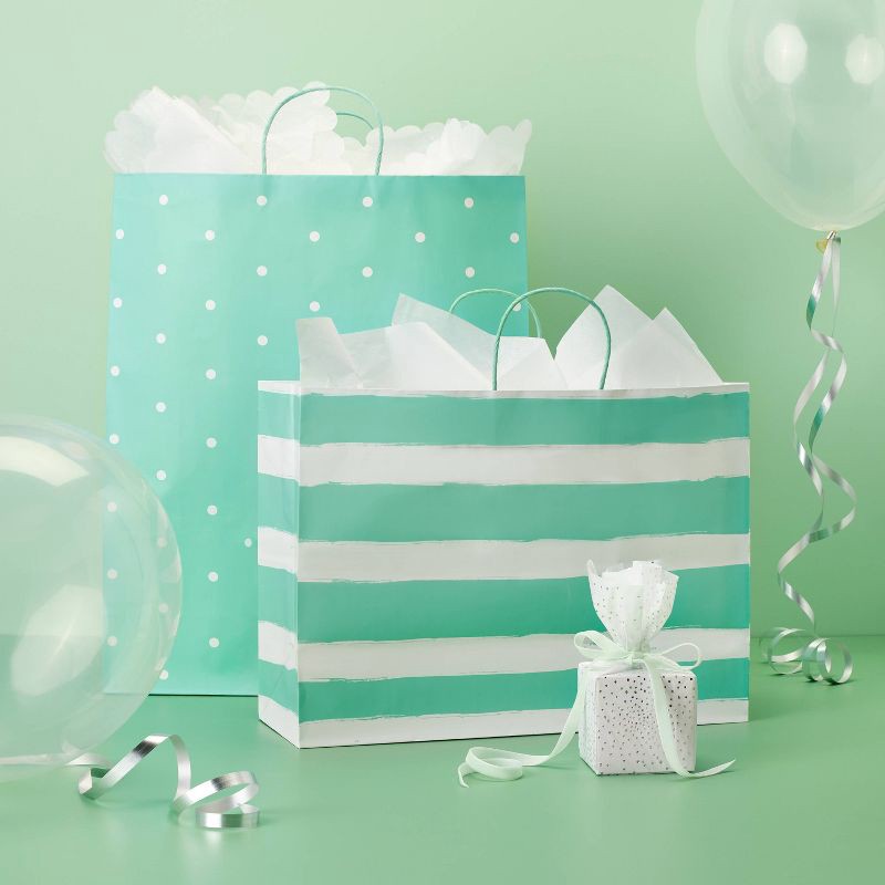 slide 2 of 3, XL Dot Gift Bag Mint - Spritz™, 1 ct