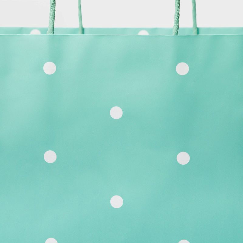 slide 3 of 3, XL Dot Gift Bag Mint - Spritz™, 1 ct