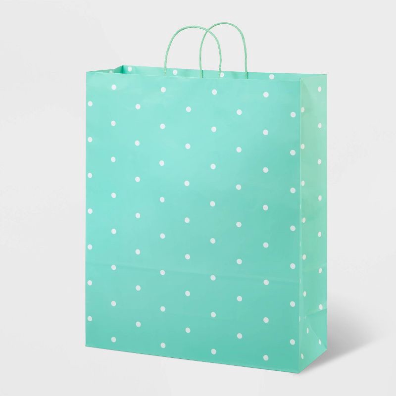 slide 1 of 3, XL Dot Gift Bag Mint - Spritz™, 1 ct