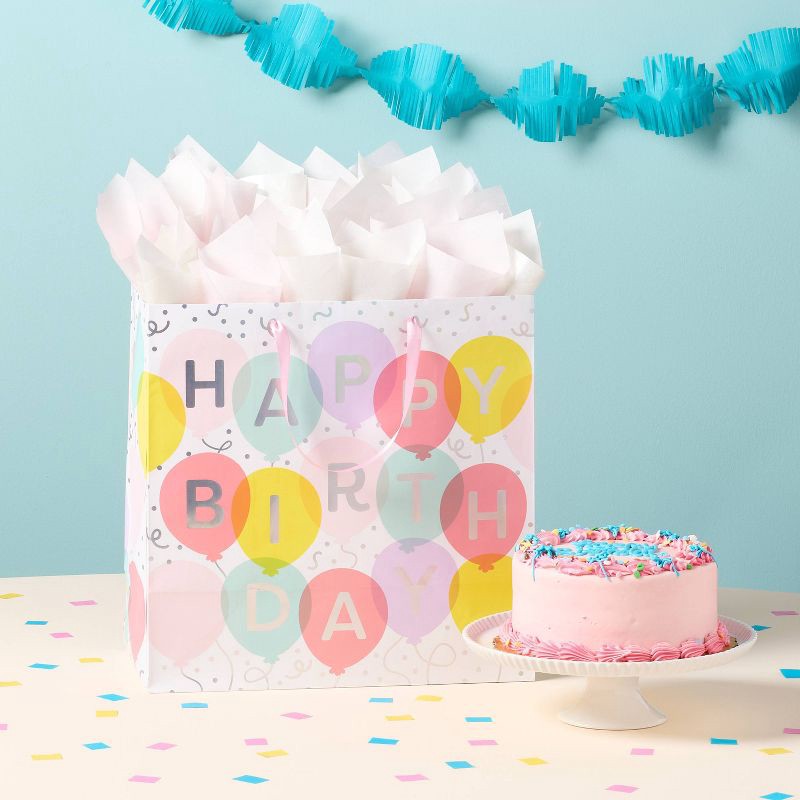 slide 2 of 3, 8ct Tissue Paper Light Pink - Spritz™: Gift Bag Accessories for Baby Girl, Easter, All Occasions, 8 ct