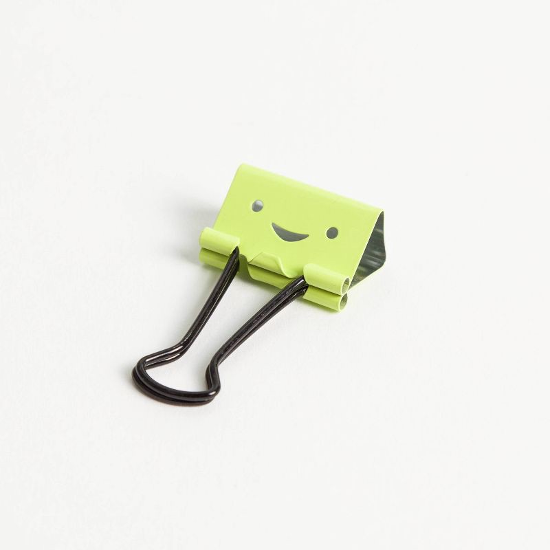 slide 4 of 5, U Brands 25ct Assorted Size Binder Clips Bright and Happy: Steel Office Supplies, Multicolor, Clips & Fasteners, 25 ct