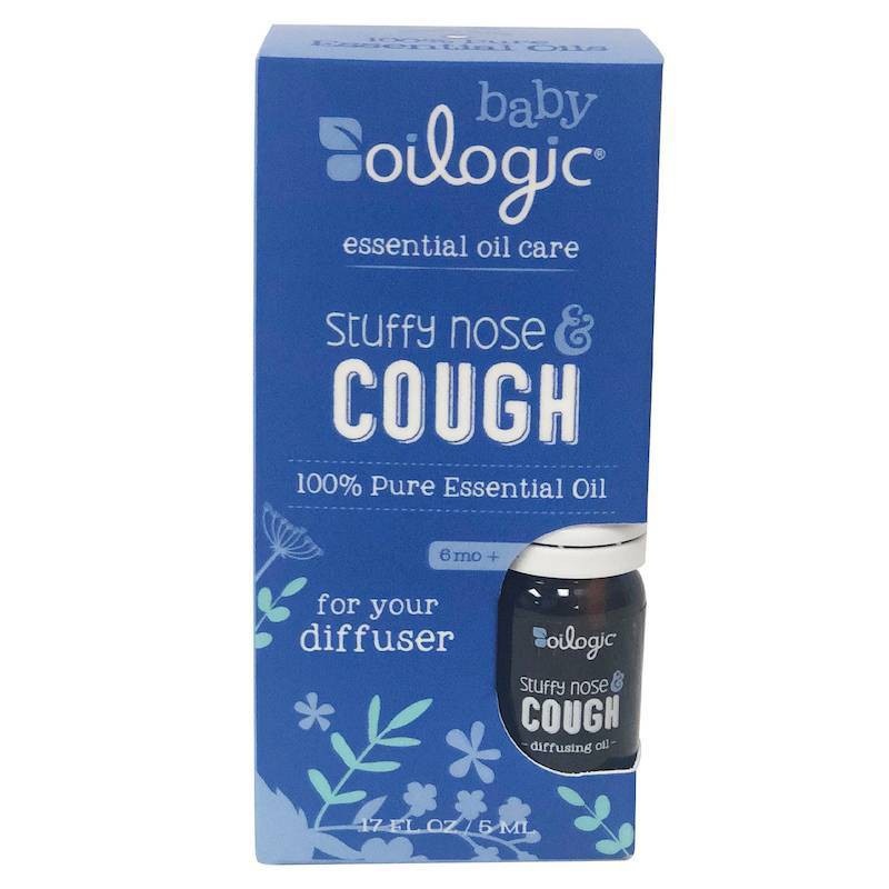 slide 1 of 4, Oilogic Stuffy Nose & Cough Diffusing Oil, 0.17 fl oz