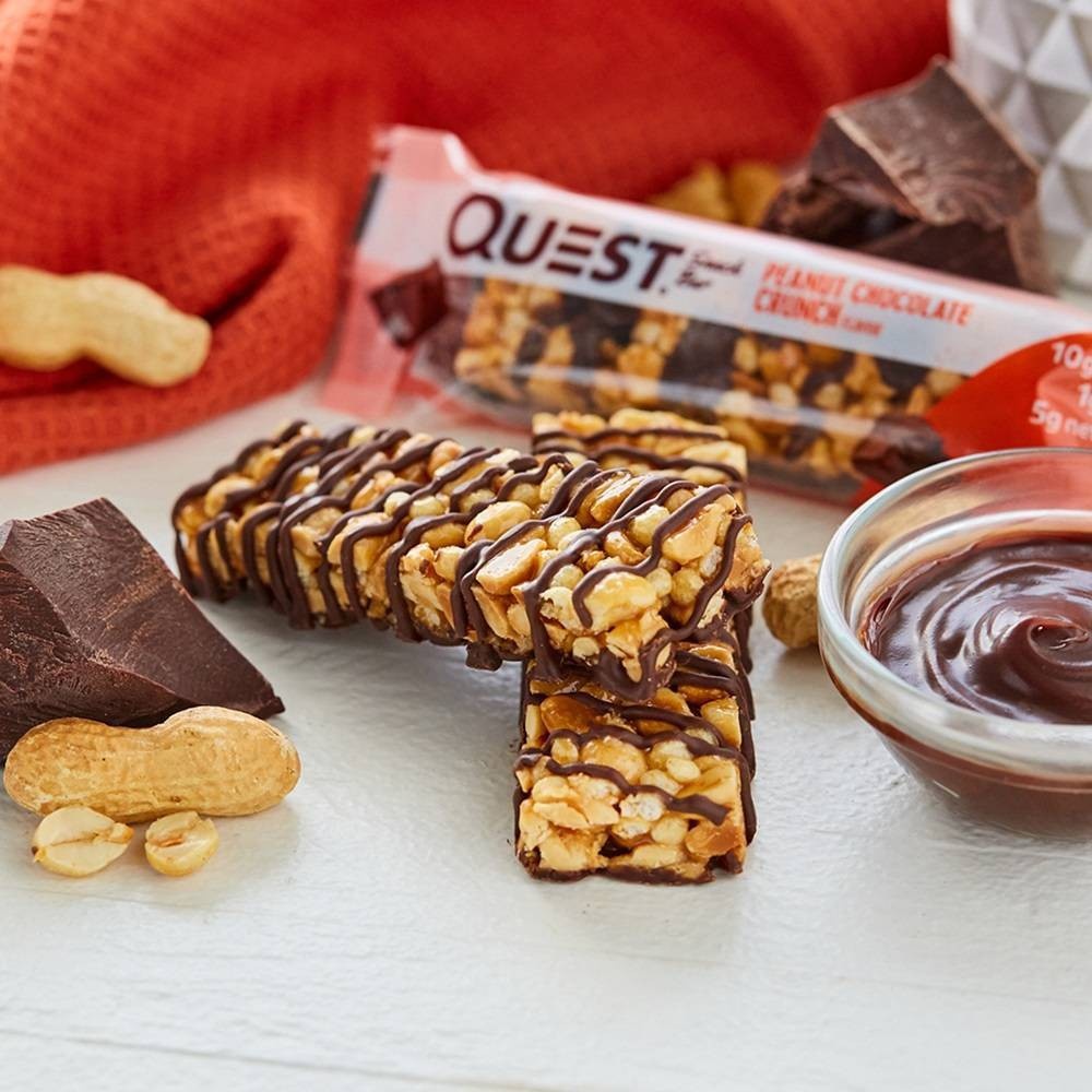slide 5 of 7, Quest Nutrition Quest Peanut Chocolate Crunch Snack Bar, 5 ct, 7.6 oz