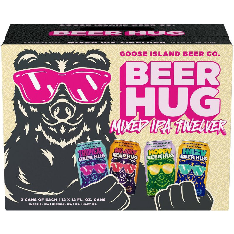 slide 7 of 8, Goose Island Beer Co. Goose Island Beer Hug Variety Pack - 12pk/12 fl oz Cans, 12 ct; 12 fl oz