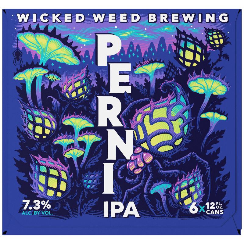 slide 14 of 15, Wicked Weed Brewing Wicked Weed Pernicious IPA Beer - 6pk/12 fl oz Cans, 6 ct; 12 fl oz