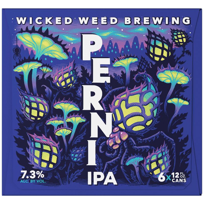 slide 4 of 15, Wicked Weed Brewing Wicked Weed Pernicious IPA Beer - 6pk/12 fl oz Cans, 6 ct; 12 fl oz