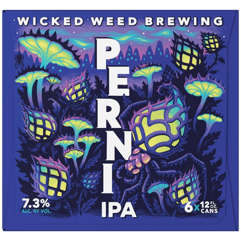 slide 7 of 15, Wicked Weed Brewing Wicked Weed Pernicious IPA Beer - 6pk/12 fl oz Cans, 6 ct; 12 fl oz