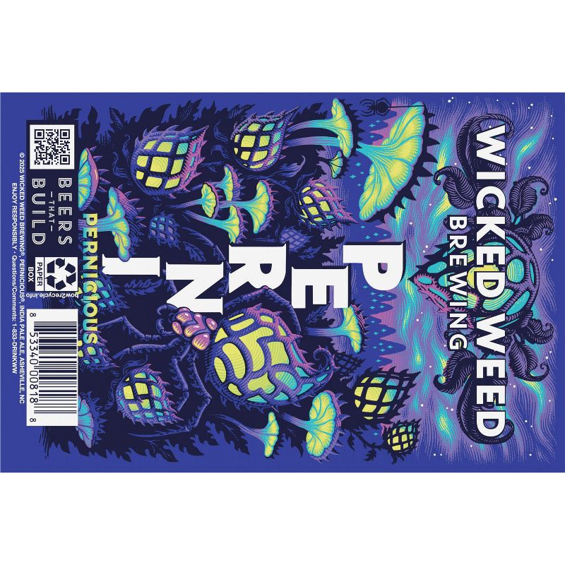 slide 8 of 15, Wicked Weed Brewing Wicked Weed Pernicious IPA Beer - 6pk/12 fl oz Cans, 6 ct; 12 fl oz