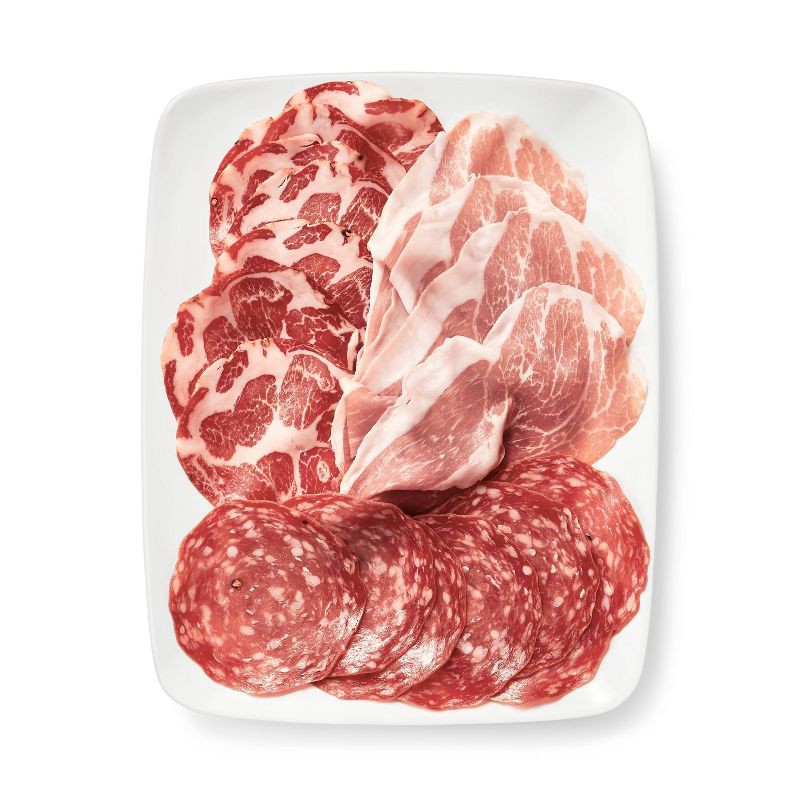 slide 3 of 4, Uncured Calabrese Salami Prosciutto Capocollo Tray - 6oz - Good & Gather™, 6 oz