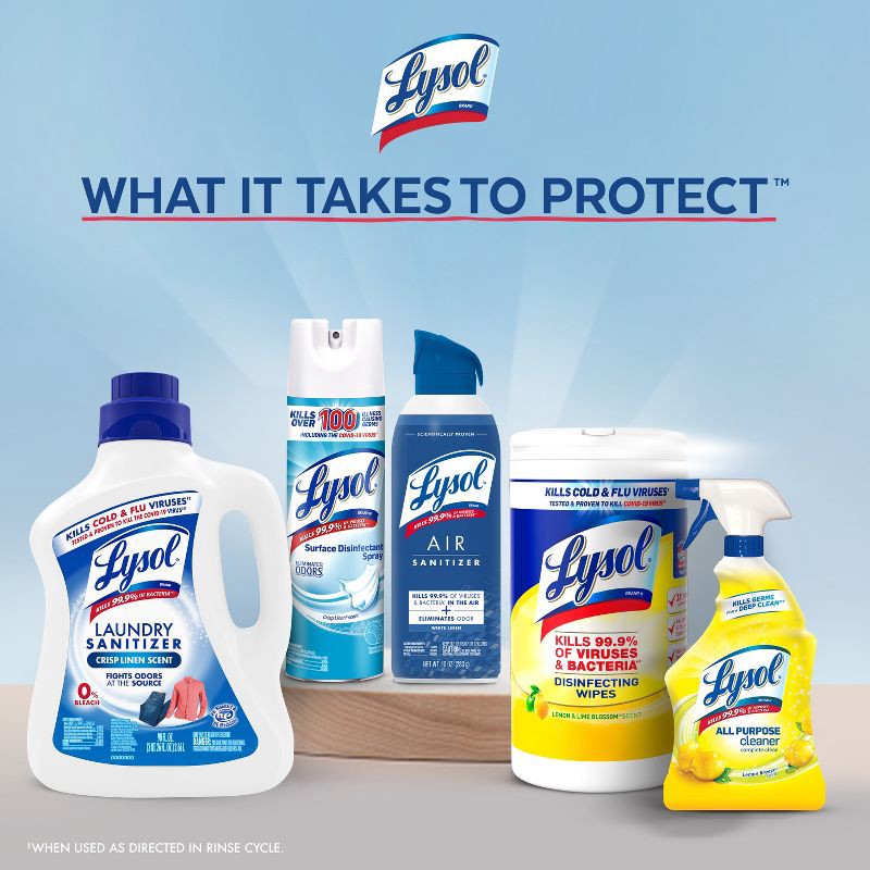 slide 7 of 10, Lysol Laundry Sanitizer Sport 0% Bleach - 90oz, 90 oz