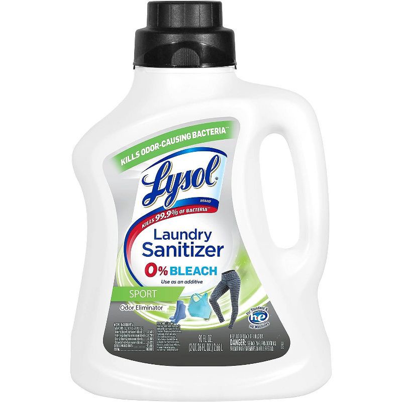 slide 1 of 9, Lysol Laundry Sanitizer Sport 0% Bleach - 90oz, 90 oz