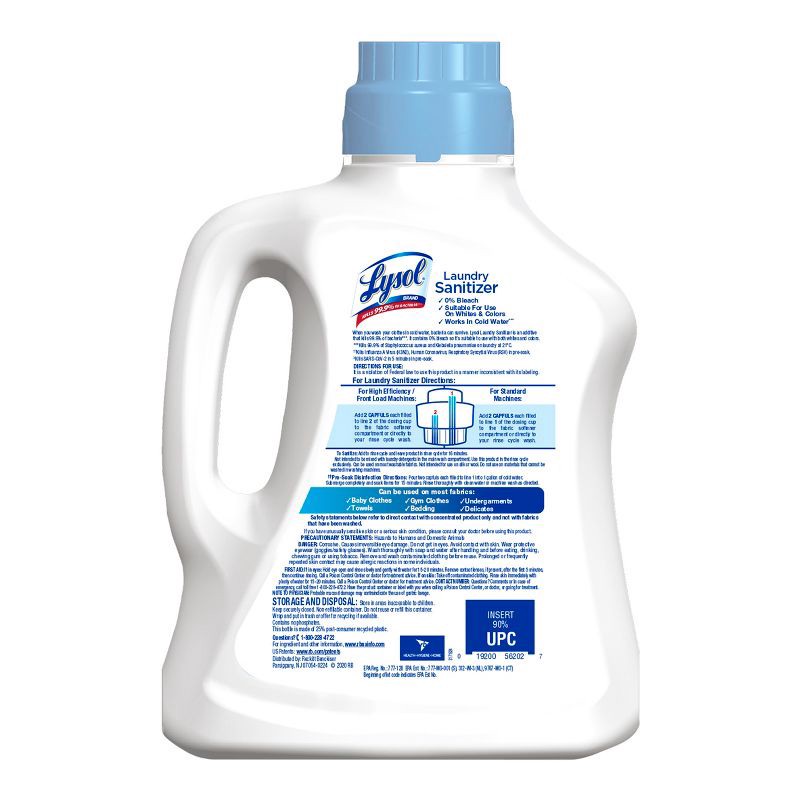 slide 2 of 13, Lysol Laundry Sanitizer Free & Clear - 90 fl oz, 90 fl oz