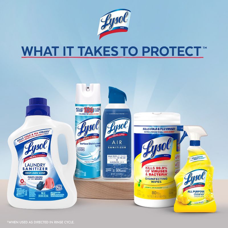 slide 7 of 13, Lysol Laundry Sanitizer Free & Clear - 90 fl oz, 90 fl oz