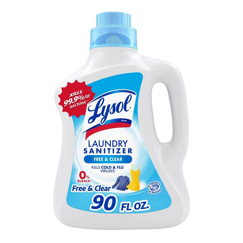 slide 1 of 13, Lysol Laundry Sanitizer Free & Clear - 90 fl oz, 90 fl oz