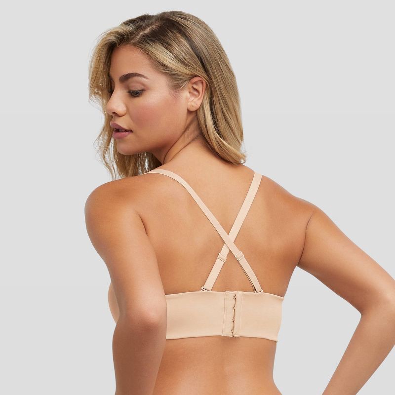 slide 6 of 6, Maidenform Self Expressions Women's Wireless Strapless Bra SE0015 - Beige 34A: Backless, Lightly Lined, Adjustable Straps, 1 ct