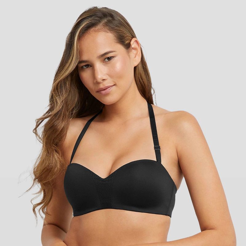 slide 4 of 8, Maidenform Self Expressions Women's Wireless Strapless Bra SE0015 - Black 36D: Backless, Lightly Lined, Convertible, 1 ct