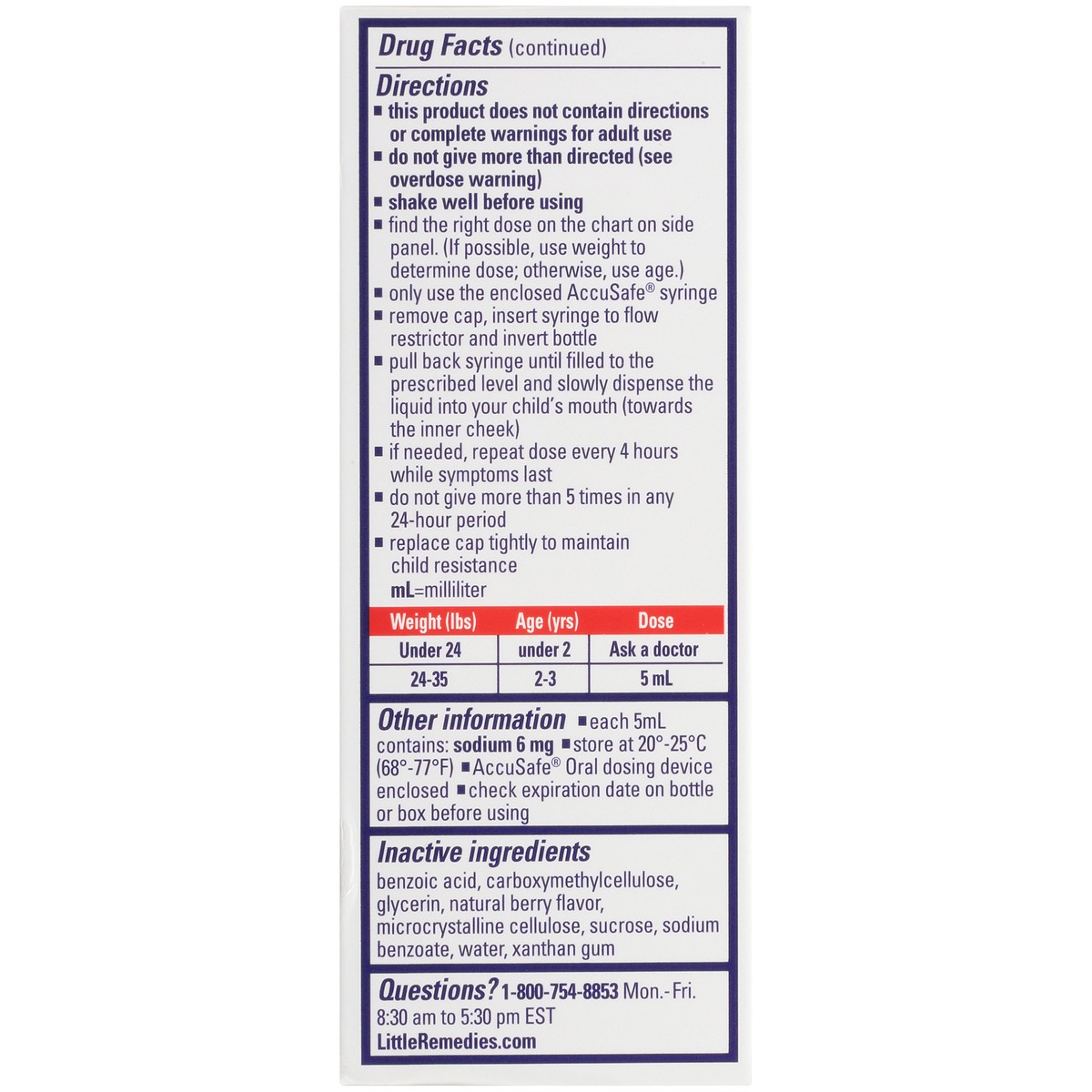 slide 2 of 10, Little Remedies Infant Fever & Pain Reliever with Acetaminophen, Natural Berry, 2 Fl Oz, 2 fl oz