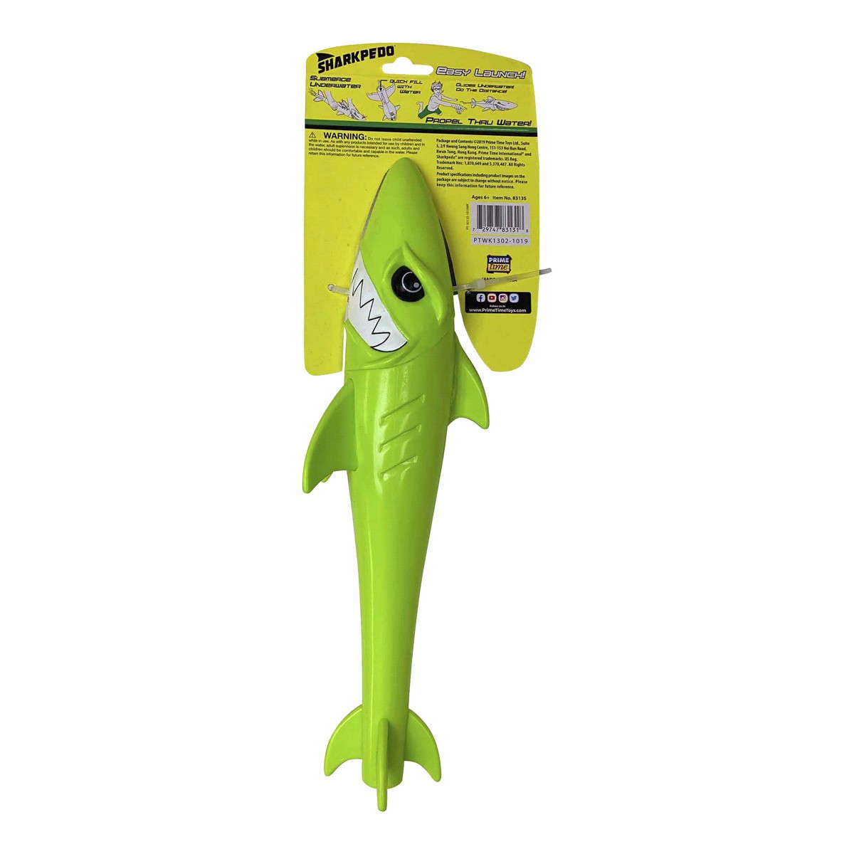 slide 5 of 5, Prime Time Toys Sharkpedo Underwater Glider, 12 ft