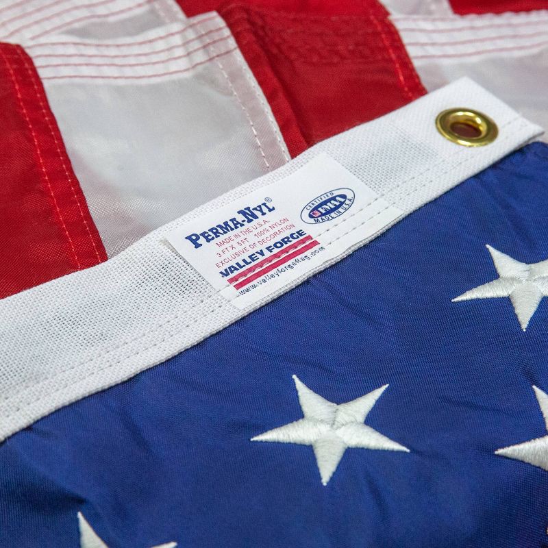 slide 3 of 4, Betsy Flags 3'x5' Nylon USA Flag: Outdoor/Indoor, July 4th Decor, No Pole Included, 1 ct