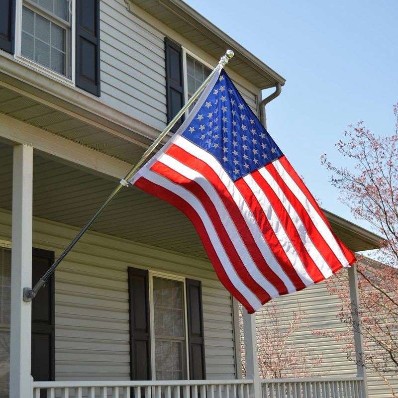 slide 4 of 4, Betsy Flags 3'x5' Nylon USA Flag: Outdoor/Indoor, July 4th Decor, No Pole Included, 1 ct