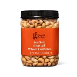 Sea Salt Roasted Whole Cashews - 30oz - Good & Gather™
