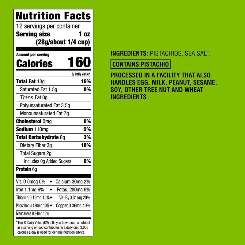 slide 4 of 4, Sea Salt Roasted Pistachio Kernels - 12oz - Good & Gather™, 12 oz