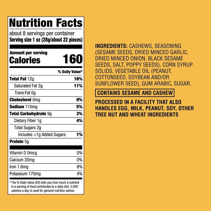 slide 4 of 4, Everything Seasoned Cashews - 7.5oz - Good & Gather™, 7.5 oz