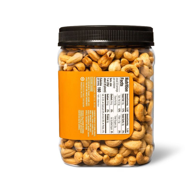 slide 3 of 3, Lightly Salted Roasted Whole Cashews - 30oz - Good & Gather™, 30 oz