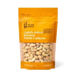 Lightly Salted Roasted Whole Cashews - 9.5oz - Good & Gather™