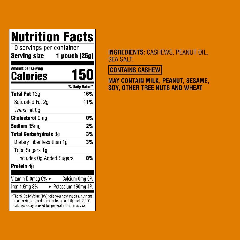 slide 4 of 4, Lightly Salted Roasted Whole Cashews - 10 Ct Multipack - Good & Gather™, 10 ct