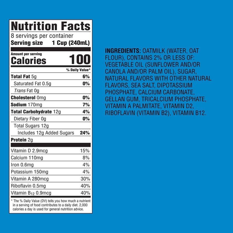 slide 5 of 5, Vanilla Oat Milk - 64 fl oz - Good & Gather™, 64 fl oz