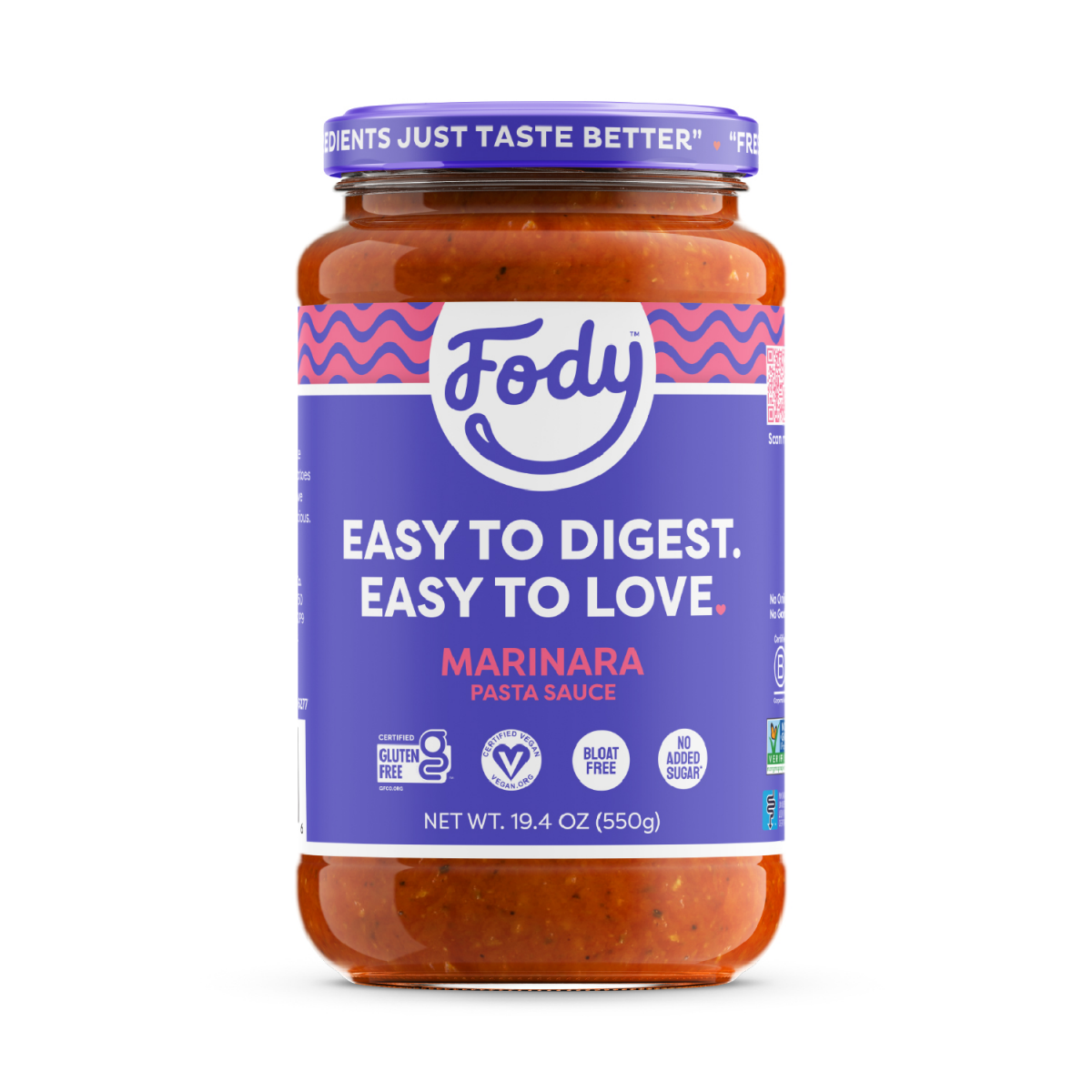 slide 1 of 13, Fody Marinara Pasta Sauce, 19.4 oz