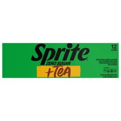 Sprite Zero Sugar + Tea Fridge Pack Cans, 12 fl oz, 12 Pack