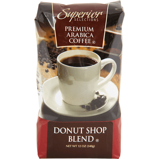 slide 1 of 1, Superior Selections Premium Arabica Donut Shop Blend Bag Coffee - 12 oz, 12 oz