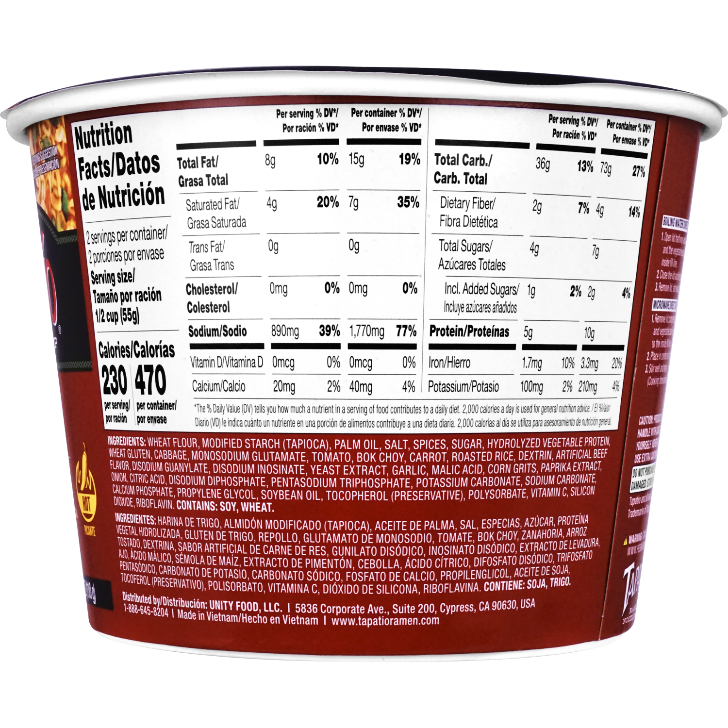 slide 2 of 3, Tapatio Noodle Soup Birria Bowl, 3.8 oz