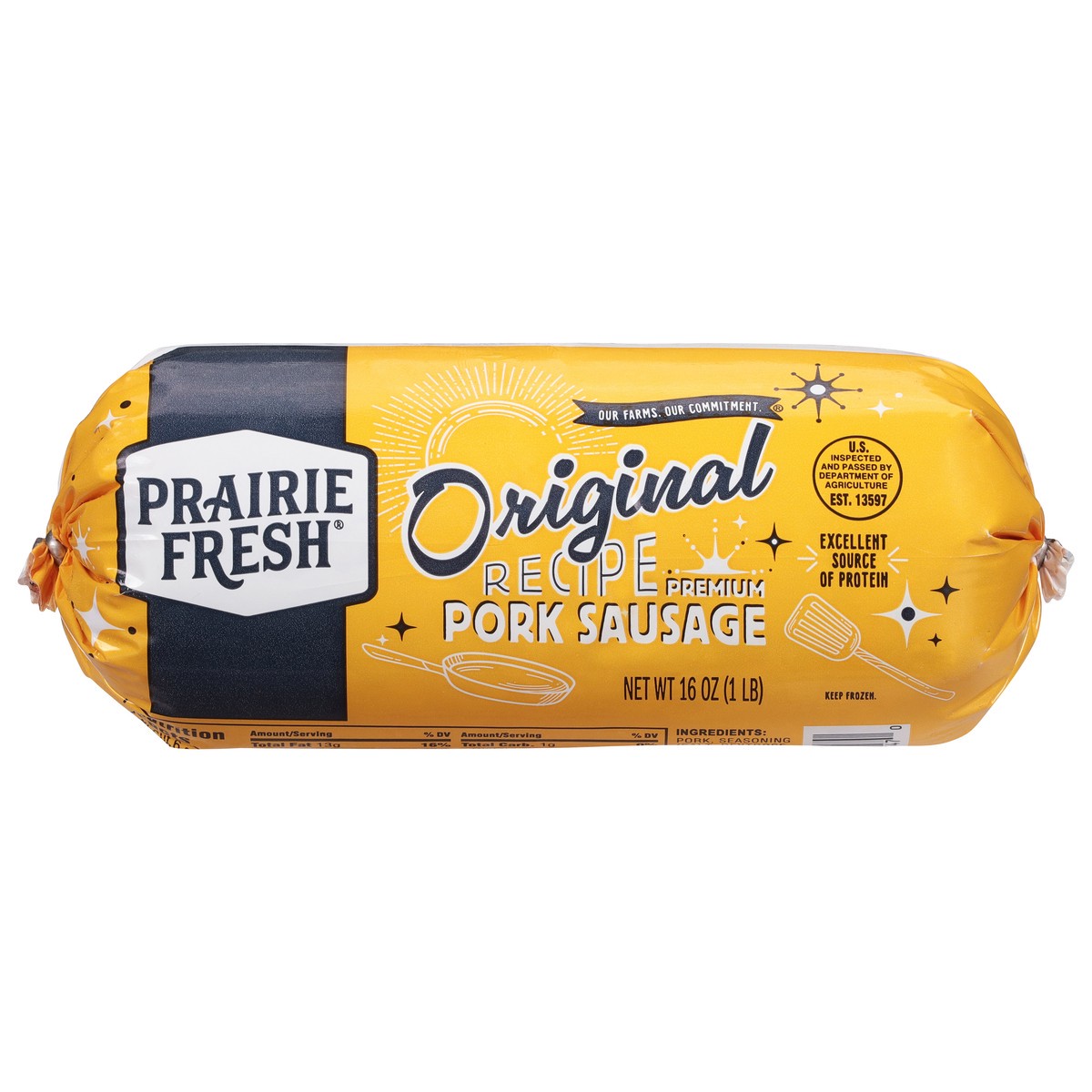 slide 2 of 2, Prairie Fresh Premium Original Recipe Pork Sausage 16 oz, 16 oz