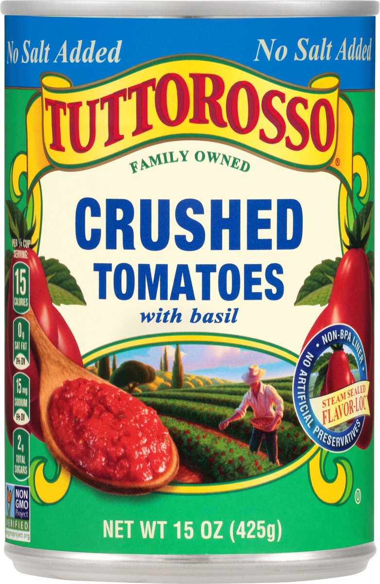 slide 8 of 9, Tuttorosso Crushed Tomatoes with Basil 15 oz, 15 oz